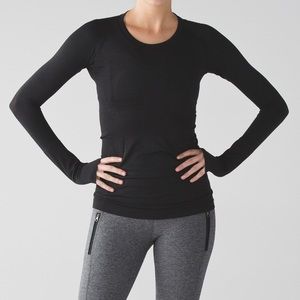 Lululemon black Long sleeve swiftly size 6